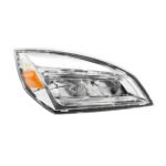 High Power Chrome LED Headlight For 2018-2024 Freightliner Cascadia-Passenger