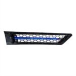 Hood Air Intake Grille With Blue LED For 2018-2024 Freightliner Cascadia 126 - Driver - Image 4
