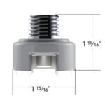 M30X3.5 Thread-On Shift Knob Mounting Adapter For Eaton Fuller Style 13/15/18 Shifter - Liquid Silver - Image 4