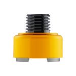 M30X3.5 Thread-On Shift Knob Mounting Adapter For Eaton Fuller Style 9/10 Shifter - Electric Yellow - Image 2