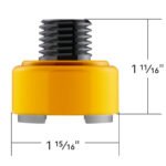 M30X3.5 Thread-On Shift Knob Mounting Adapter For Eaton Fuller Style 9/10 Shifter - Electric Yellow - Image 4