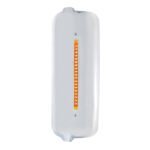 Mirror Cover With 19 Amber LED 12" Reflector Light Bar For Pre-2005 FL Century- Driver -Amber Lens