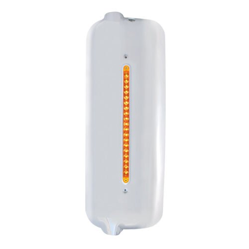 Mirror Cover With 19 Amber LED 12" Reflector Light Bar For Pre-2005 FL Century- Driver -Amber Lens