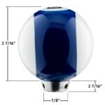 Number 10 Pool Ball Gearshift Knob - Gloss Blue Striped - Image 3