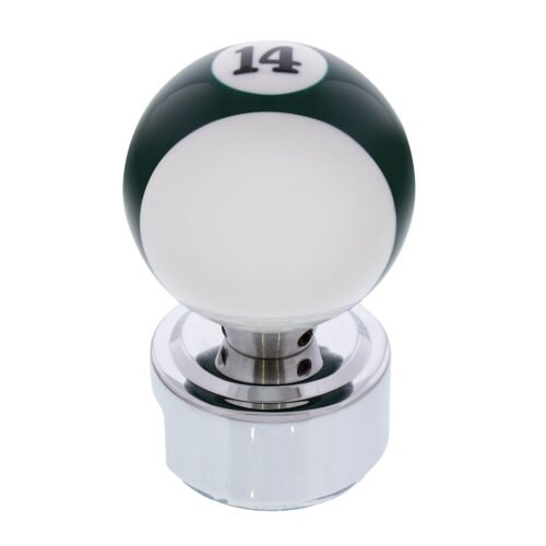 Number 14 Pool Ball Gearshift Knob For 13/15/18 Speed Eaton Style Shifters