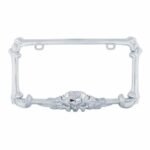 Pirate License Plate Frame - Chrome