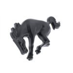 Plastic Bucking Horse Emblem - Matte Black - Image 2