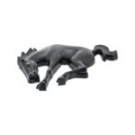 Plastic Bucking Horse Emblem - Matte Black - Image 3