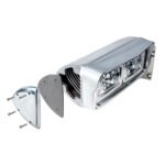Polished Aluminum Headlight Turn Signal Cover Kit For Peterbilt (Pair) - Image 4