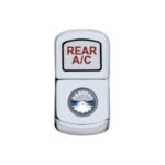 "Rear A/C" Rocker Switch Cover With Clear Crystal
