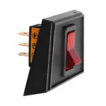 Red Illum Rocker in Panel Mount Combo 20 Amp 12V S.P.S.T. On/Off 1 Set.