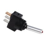 Red LED Toggle 15 Amp 12V S.P.S.T. On/Off 1 Pc.