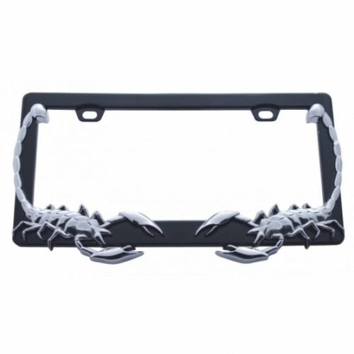 Scorpion License Plate Frame - Chrome