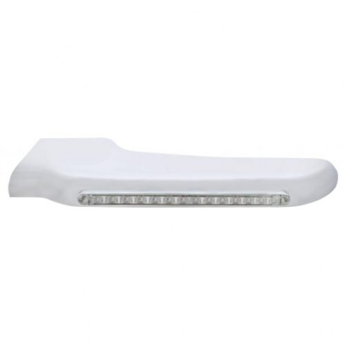 Sequential 14 Amber LED Front Fender Cover For Peterbilt 388 (2008-2015) & 389 (2008-2023)-Clear Lens - Driver