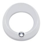 Signature Series Gauge Bezel With Visor & Crystal For 3-3/4" DIA Speed/Tachometer Gauge - Clear Crystal