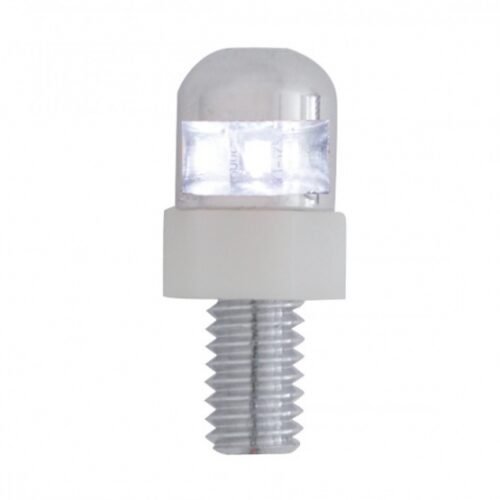 Single LED License Plate Fasteners - White LED (2-Pack)