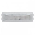 Single LED Rectangular Light (Clearance/Marker) - Amber LED/Clear Lens (Bulk)