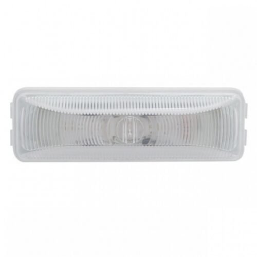 Single LED Rectangular Light (Clearance/Marker) - Amber LED/Clear Lens (Bulk)