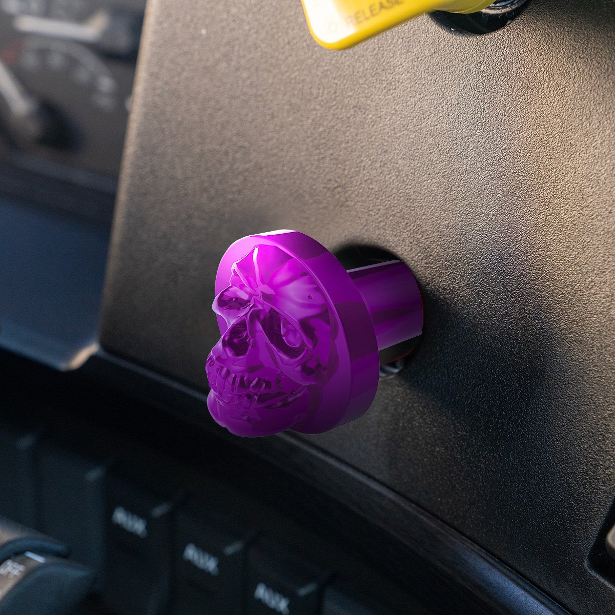 Skull-Air-Valve-Knob-Candy-Purple-3 Skull Air Valve Knob - Candy Purple - Image 4