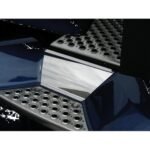 Stainless 2007+ Kenworth T660, T680, T700 Back Upper Step Kick Plate - Image 2