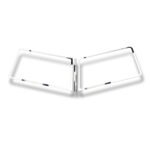 Stainless 3 PC. Windshield Trim For 1987+ Peterbilt 379/386/388/389