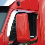Stainless Door Window Vent Visor For Peterbilt 567/579 & Kenworth T680/T880 (Pair) - Image 2