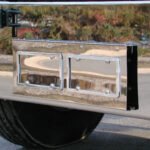 Stainless Dual License Plate/Swing Plate For Kenworth W900 With Texas Style Bum - Image 2
