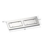 Stainless Dual License Plate/Swing Plate For Kenworth W900 With Texas Style Bum - Image 3