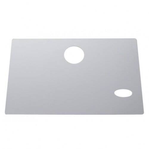 Stainless Glove Box Cover With Oval Cutout For Early Peterbilt (Bulk)