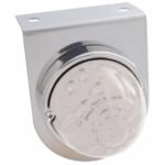 Stainless Light Bracket With 17 LED Dual Function Watermelon Lights - Red LED/Clear Lens