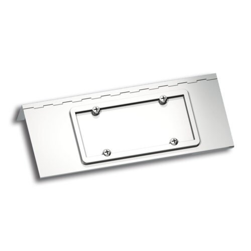 Stainless Single License Plate/Swing Plate For Peterbilt 388 (2008-2015) & 389 (2008-2023)