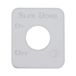 Stainless Steel Switch Name Plate For Kenworth - Sleeper Dome