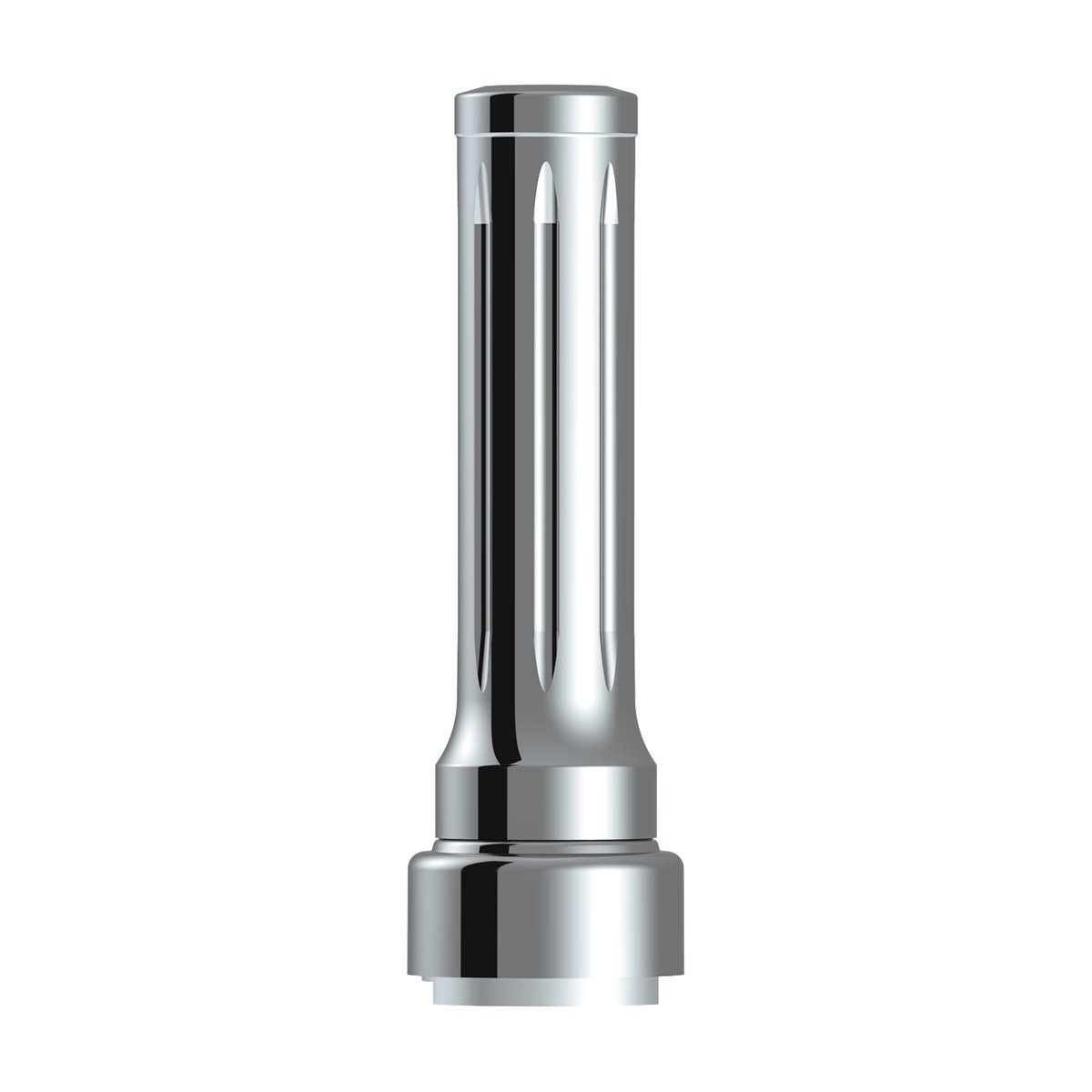 Thread-On-Dallas-Style-Gearshift-Knob-With-910-Speed-Adapter-ChromeVertical-1 Thread-On Dallas Style Gearshift Knob With 9/10 Speed Adapter - Chrome/Vertical - Image 2