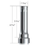 Thread-On Dallas Style Gearshift Knob With 9/10 Speed Adapter - Chrome/Vertical - Image 5
