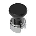 Thread-On Gearshift Knob & Adapter For Eaton Fuller Style 13/15/18 Shifter - Black - Image 3