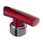 Thread-On T-Shape Gearshift Knob With Chrome 9/10 Speed Adapter - Candy Red - Image 5