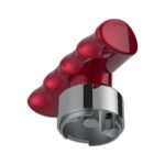 Thread-On T-Shape Gearshift Knob With Chrome 9/10 Speed Adapter - Candy Red - Image 6