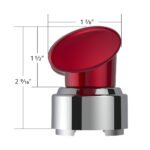Thread-On T-Shape Gearshift Knob With Chrome 9/10 Speed Adapter - Candy Red - Image 7