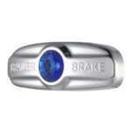 Trailer Brake Cover W/Crystal For Freightliner Century (1996-2011), Columbia (2001-2017) - Blue Crystal - Image 3