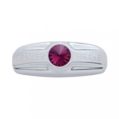 Trailer Brake Cover W/Crystal For Freightliner Century (1996-2011), Columbia (2001-2017) - Purple Crystal
