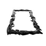 Tribal Flame License Plate Frame - Black - Image 4