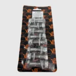 Bumper Mounting Bolt Kit 8 Piece 5/8 x 2" Polished Stainless Steel Bolts & Washers, Zinc Nyloc Nuts, Nylon Washers VU190082