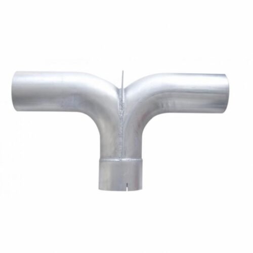 Universal Chrome 5" Y Pipe With Divider - 25" W X 14" H