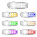 Chrome LED Interior Projector Dome & Map Light- 7 Color For Peterbilt 567, 579 & 589