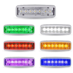 LED Interior Projector Dome 6-Color Cab & Sleeper Light For Kenworth T680, T880 & Peterbilt 579
