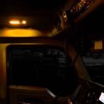 LED Interior Projector Dome & Map 6-Color Cab Light for Kenworth T680 T880 – Chrome - Image 13