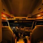 LED Interior Projector Dome & Map 6-Color Cab Light for Kenworth T680 T880 – Chrome - Image 11