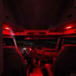 LED Interior Projector Dome & Map 6-Color Cab Light for Kenworth T680 T880 – Chrome - Image 7