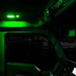 LED Interior Projector Dome & Map 6-Color Cab Light for Kenworth T680 T880 – Chrome - Image 5