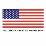 Rectangle USA Flag Projector LED Door Light – Driver Side | Peterbilt & Kenworth (TLED-PL11D) - Image 3